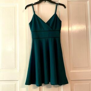 Forest green dress